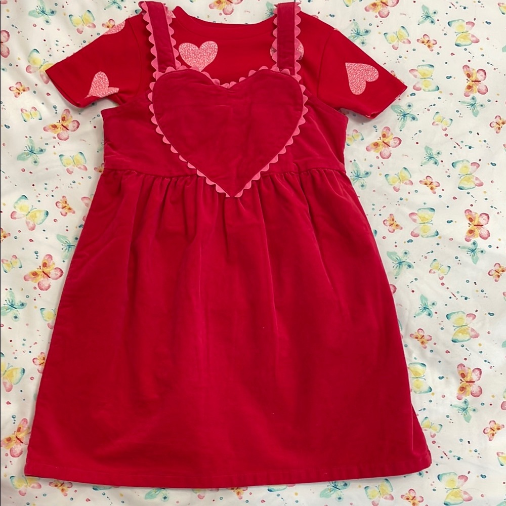 Heart jumpsuit dress set